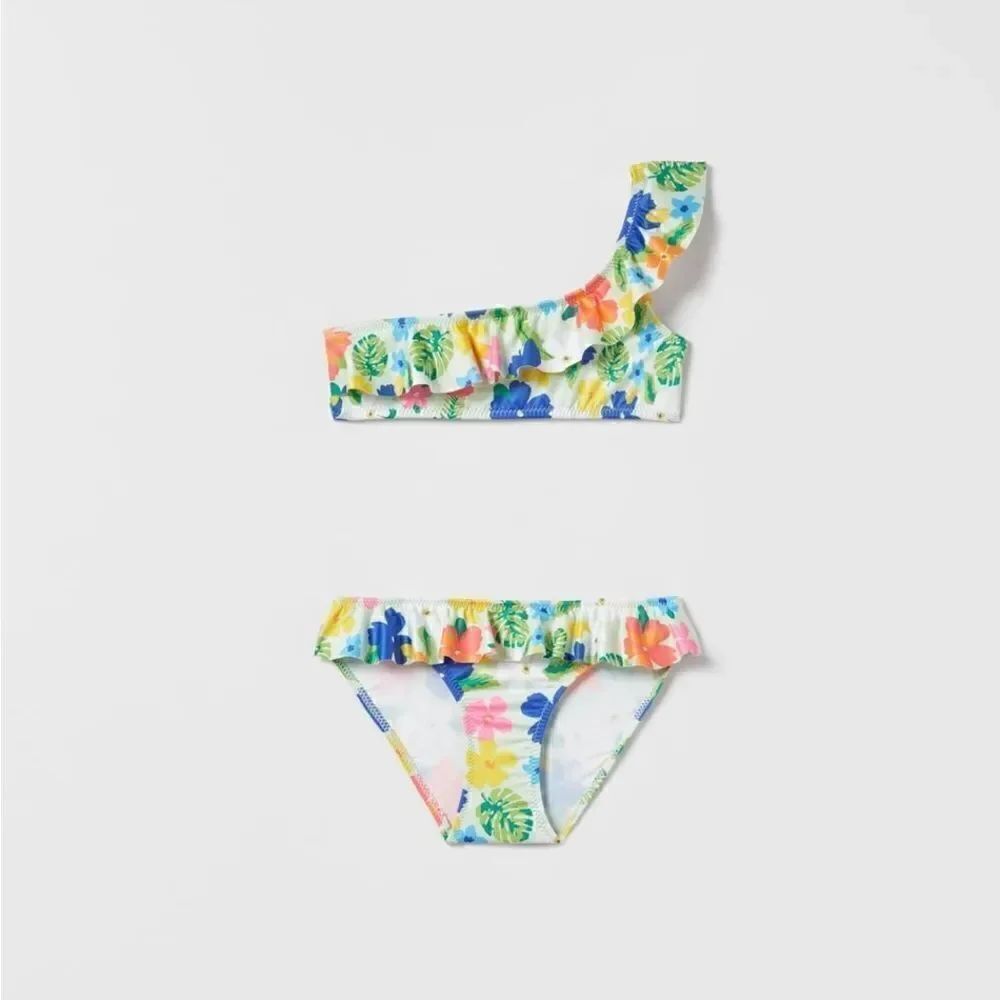Zara KIDS/ FLORAL BIKINI size 11-12